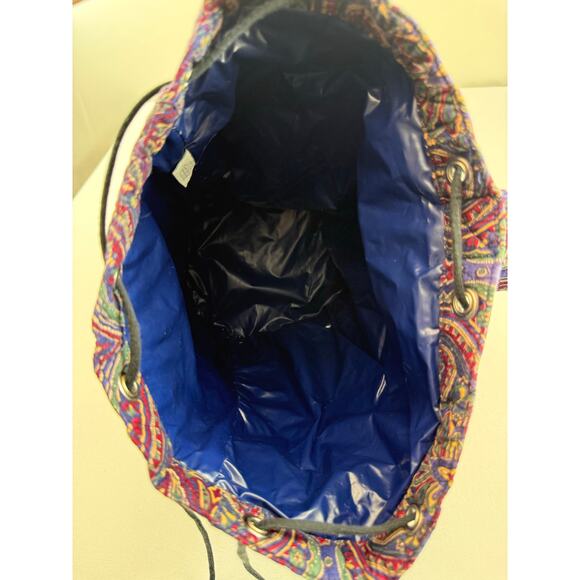 Vintage Vera Bradley Medallion 1995 Large Drawstring Backpack main image 10